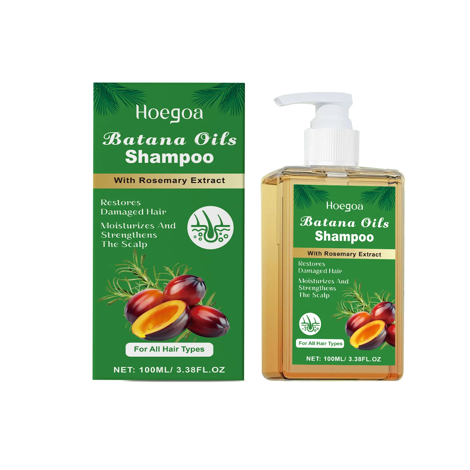 Batana hair care shampoo cleanses the scalp gently, nourishes and softens the hair, rosemary shampoo