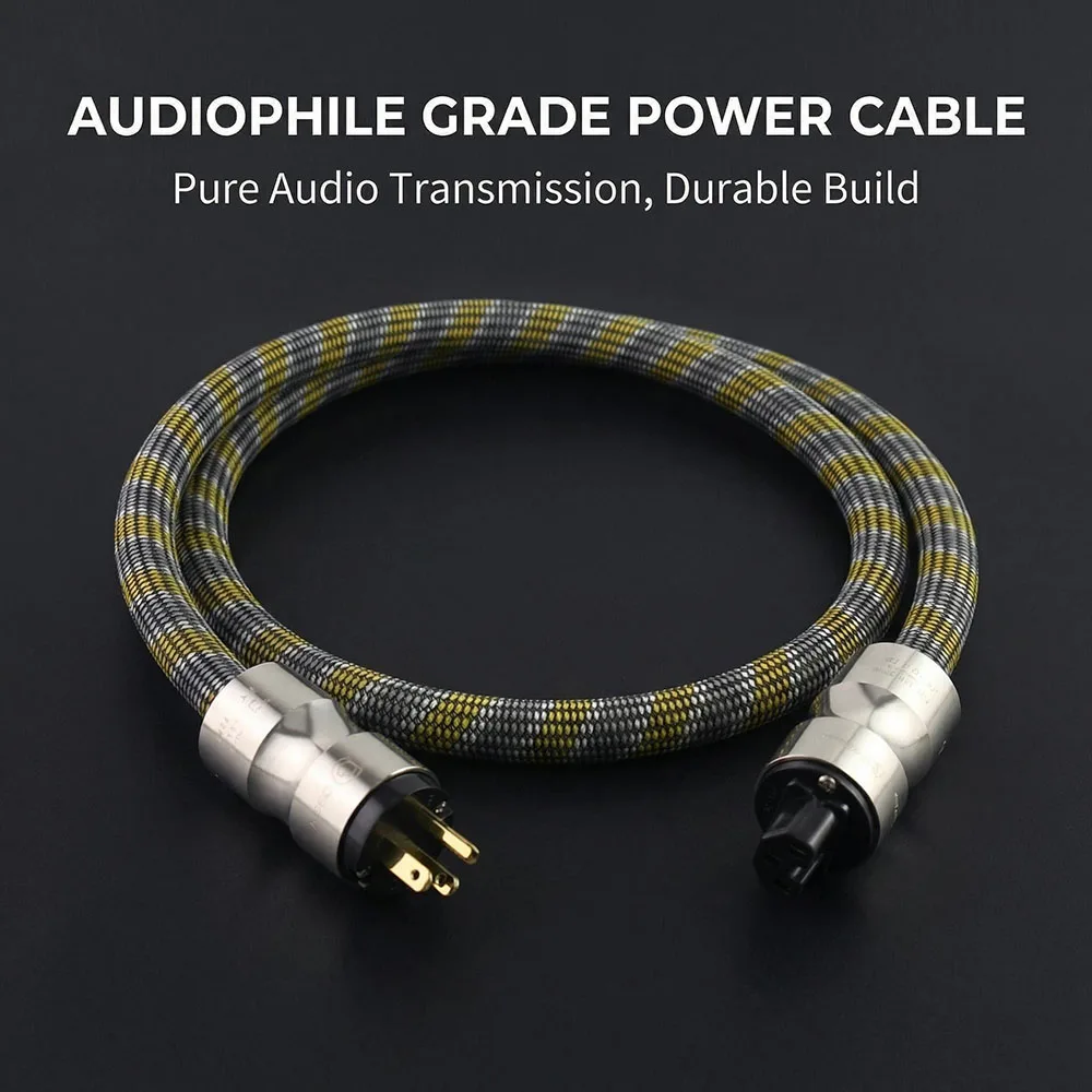 1 Piece MCINTOSH 2328 power line Hifi Power Cable Power Cord With EU/US  Plug AC Cable line Hi-end Schuko Connector Cable