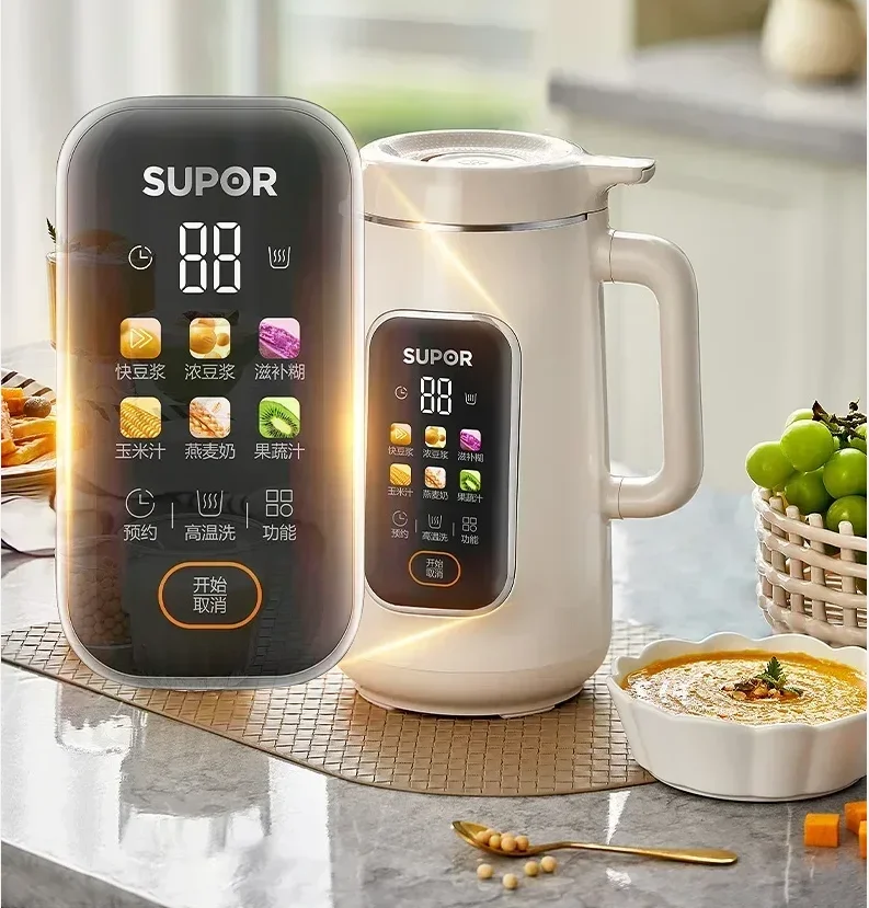 ماكينة تصنيع حليب فول الصويا متعددة الوظائف بقوة 220 فولت مع شاشة ذكية لعدد 1-4 أشخاص AF #1