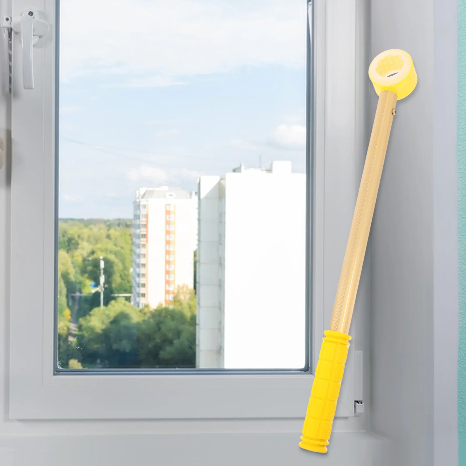 

Adjustable Tension Rod Cordless Blinds Shades Awning Window Open Pole Pull Venetian Window Blind Assistant Tool