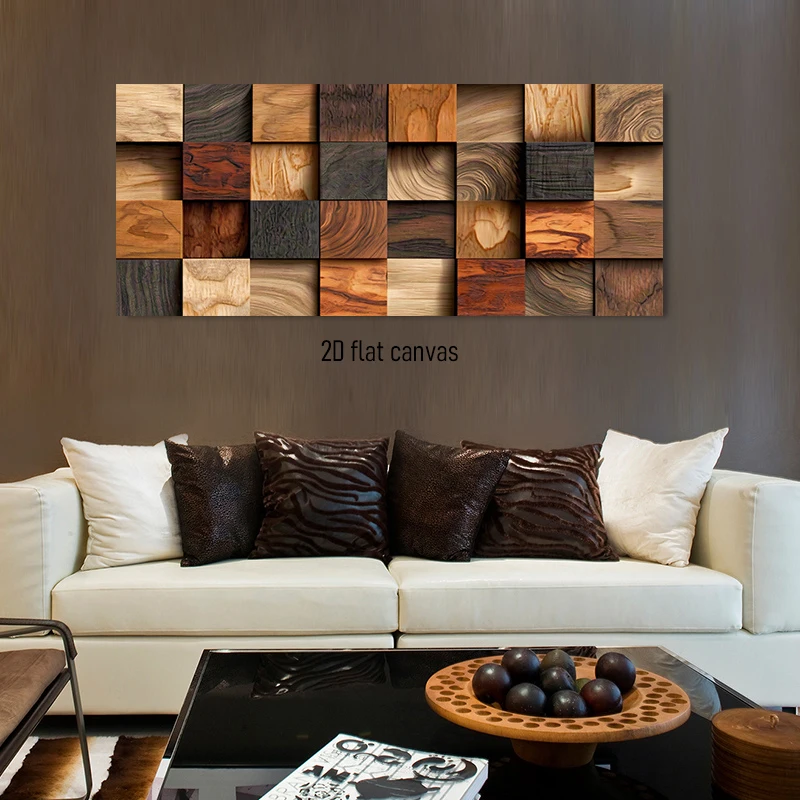 (1PC Unframe)1 piece of  grain decorative painting, living room sofa background wall, bedroom entrance frameless painting, 2D pl