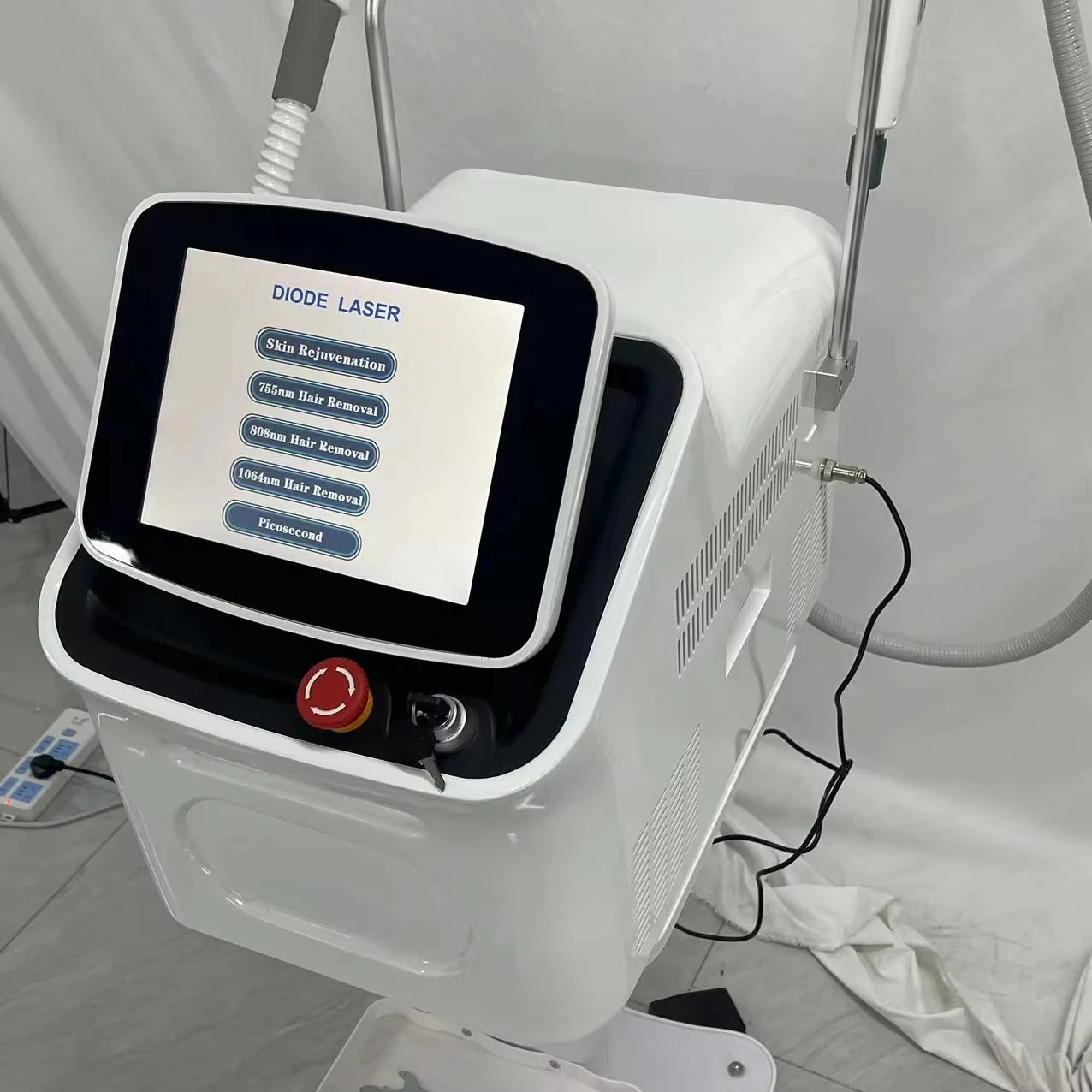 Professional Diode Ice Titanium Laser Body Hair Removal Machine Tattoo Removal Machine 808 + Picosecond 3000W 2 in 1