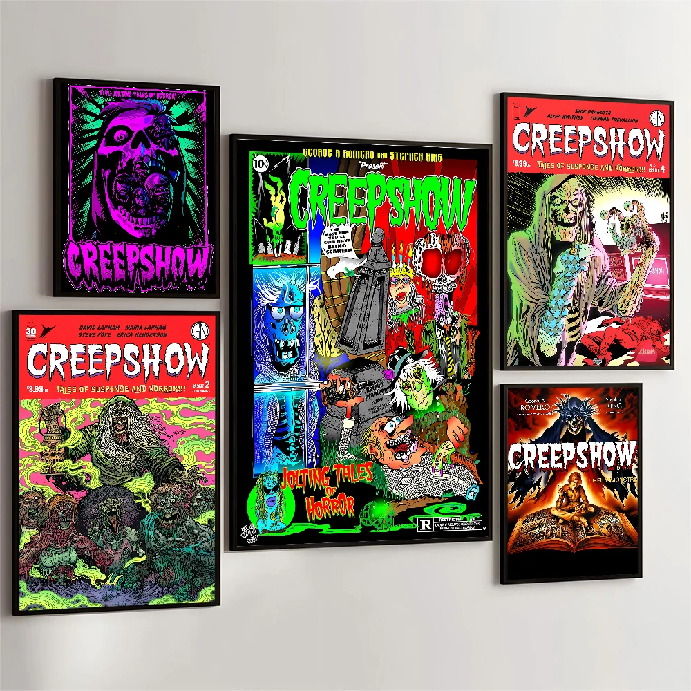 1PC Creepshow Movie Poster Movie Sticky Posters Retro Kraft Paper Sticker DIY Room Bar Cafe Aesthetic Art Wall Painting