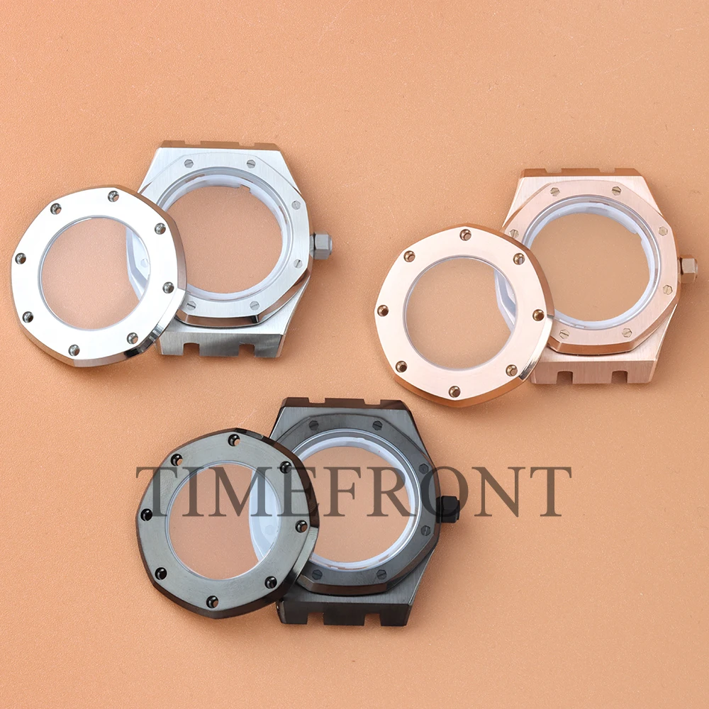 

Fit 41mm NH35 Royal Oak Series Octagonal Watch Case High Quality Waterr Resistant Accessories For NH35 NH36Movement 31.8mm Dial