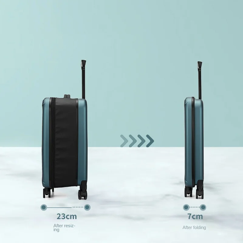 New Suitcase Rolling Luggage Trolley Foldable 20/24 inch Unisex Travel Bag Carry on Password Trolley Case Cabin Suitcases Travel