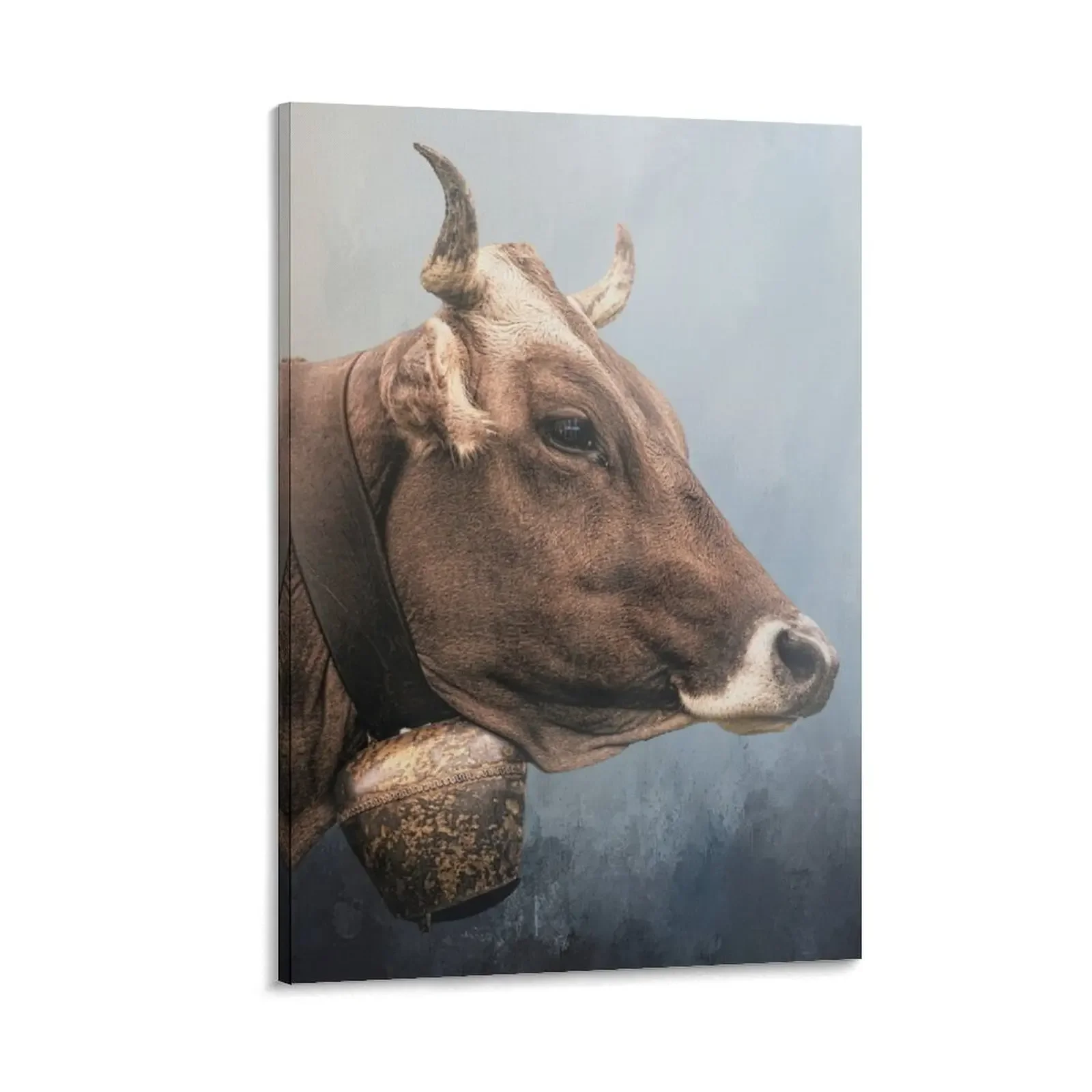 

Swiss Cow with Bell Three Canvas Painting Decorative painting for bedroom nordic home decor