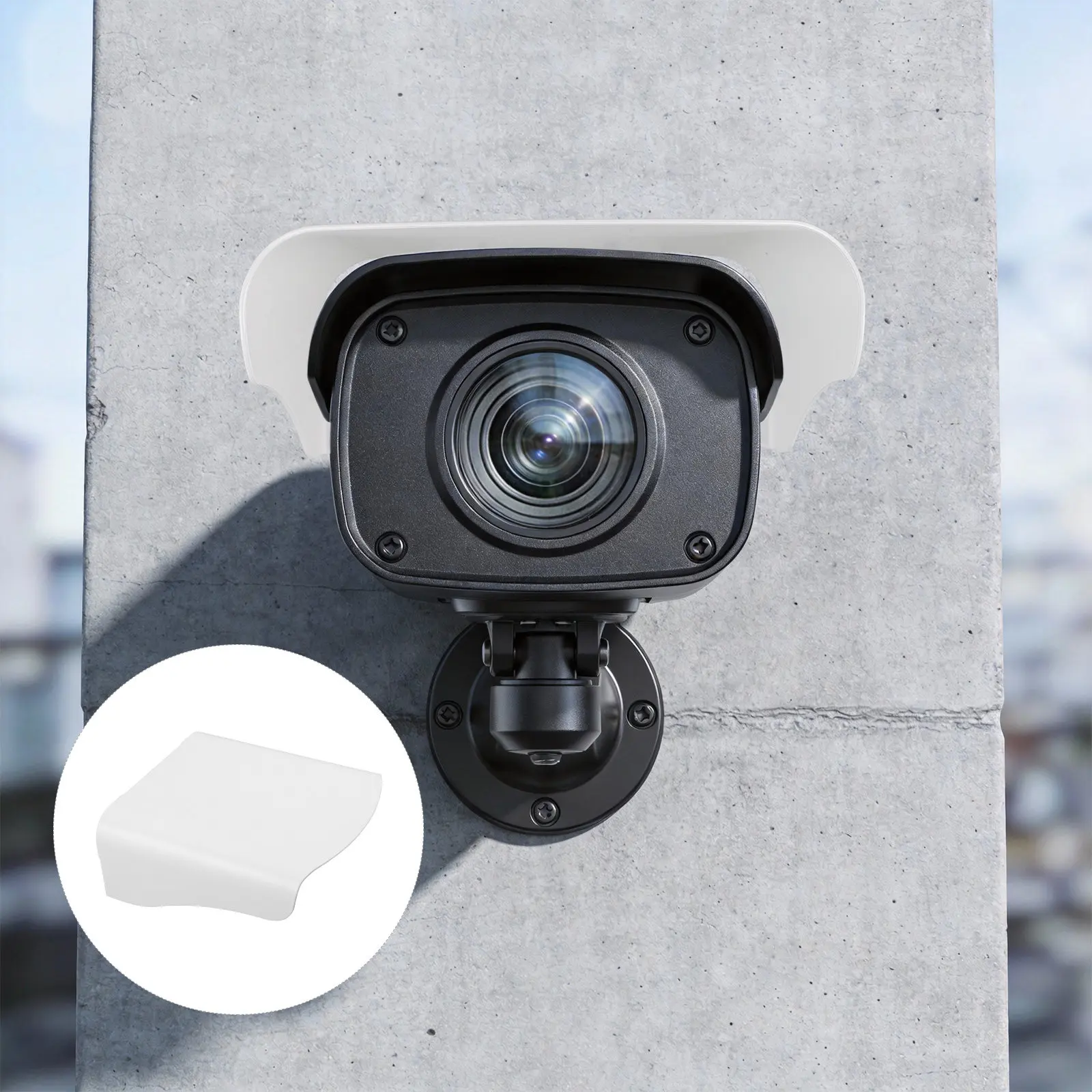 Security Camera Cover Design Waterproof Outdoor Weatherproof Protective Housing Rain Protector Sun Shade Patio