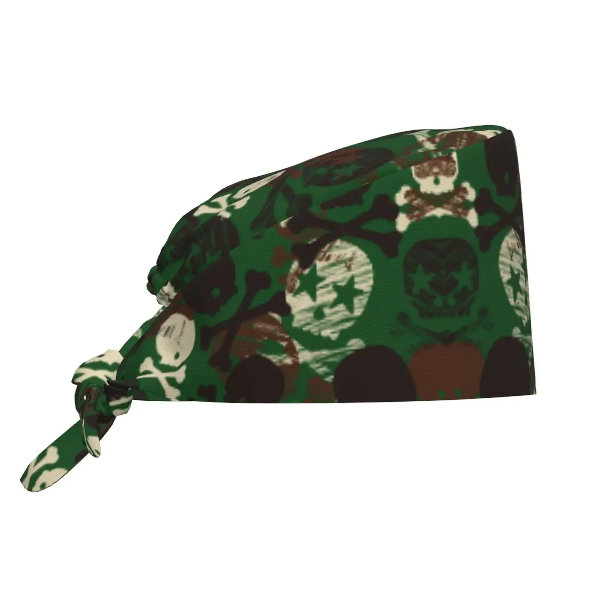Camouflage Star Skull Print Operator Nursing Surgicals Caps Pet Grooming Nursing Work Hats Cap Vintage Unisex Scrub Hat