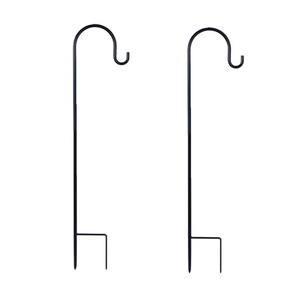 2 Pack Shepherd Hook 39 Inch Use at Weddings, Hanging Solar Lights, Lanterns, Bird Feeders, Metal Hanger Hook