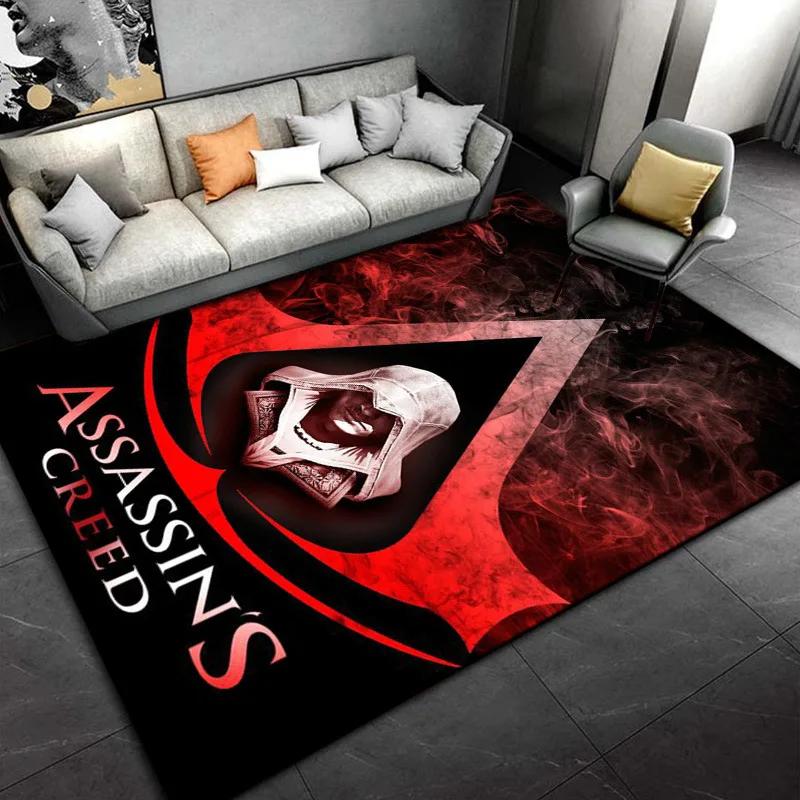 Assassins-Creed Carpet for Living Room Decoration Non Slip Home Rugs Boy\'s Bedroom Kitchen Floor Mat Washable Home Porch Doormat