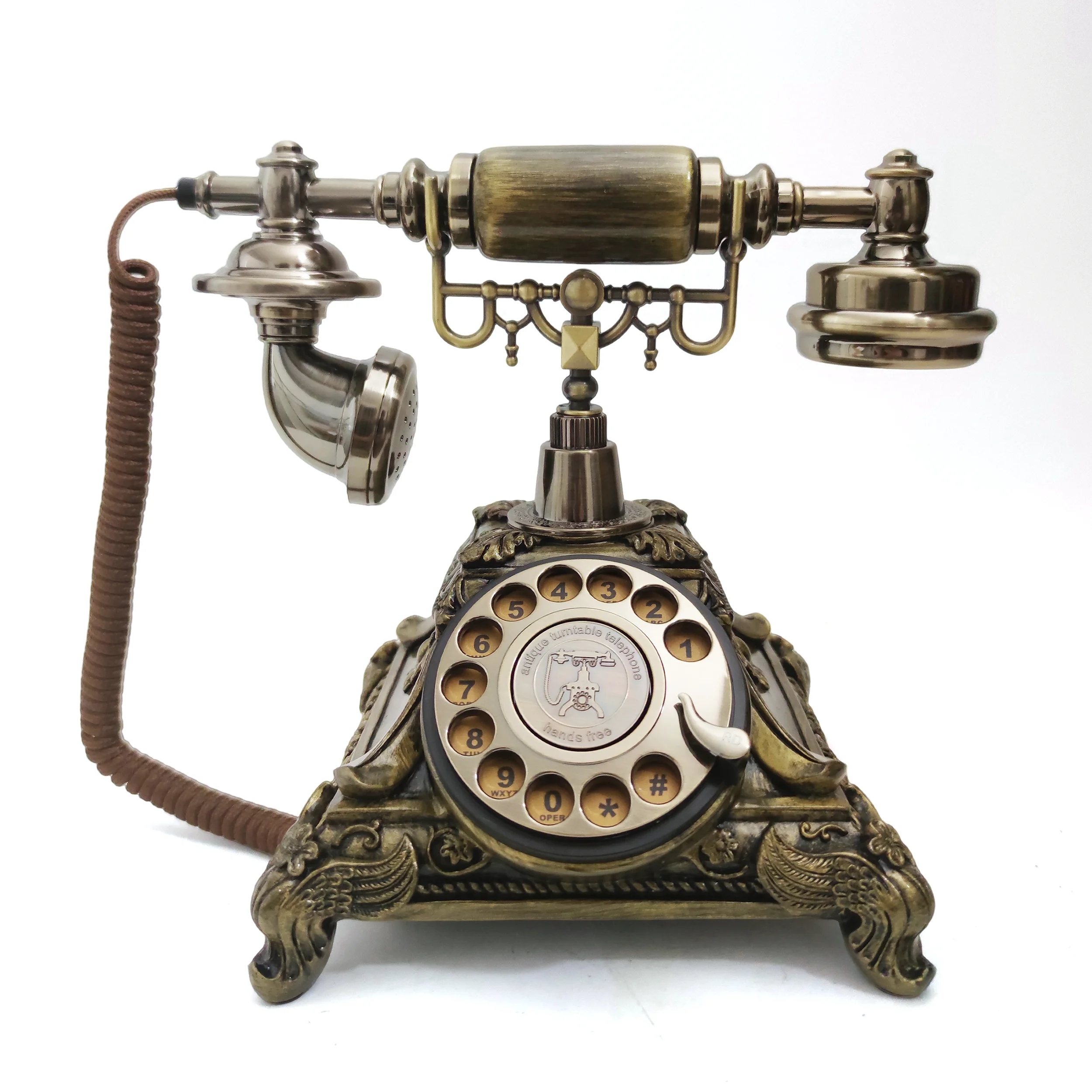 Audio Antique Guestbook Phone Retro Rotary Style Audio Message Guest Book Phone Voice Recorder Vintage Phone For Wedding Party