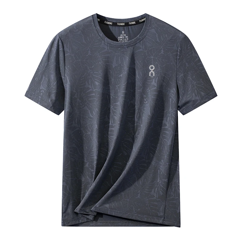 

Ice Silk ort Sve T-irt Men's Running Base irt Qui Dry Breathable Me Leisure Sports Outdoor Fitn Hanfu