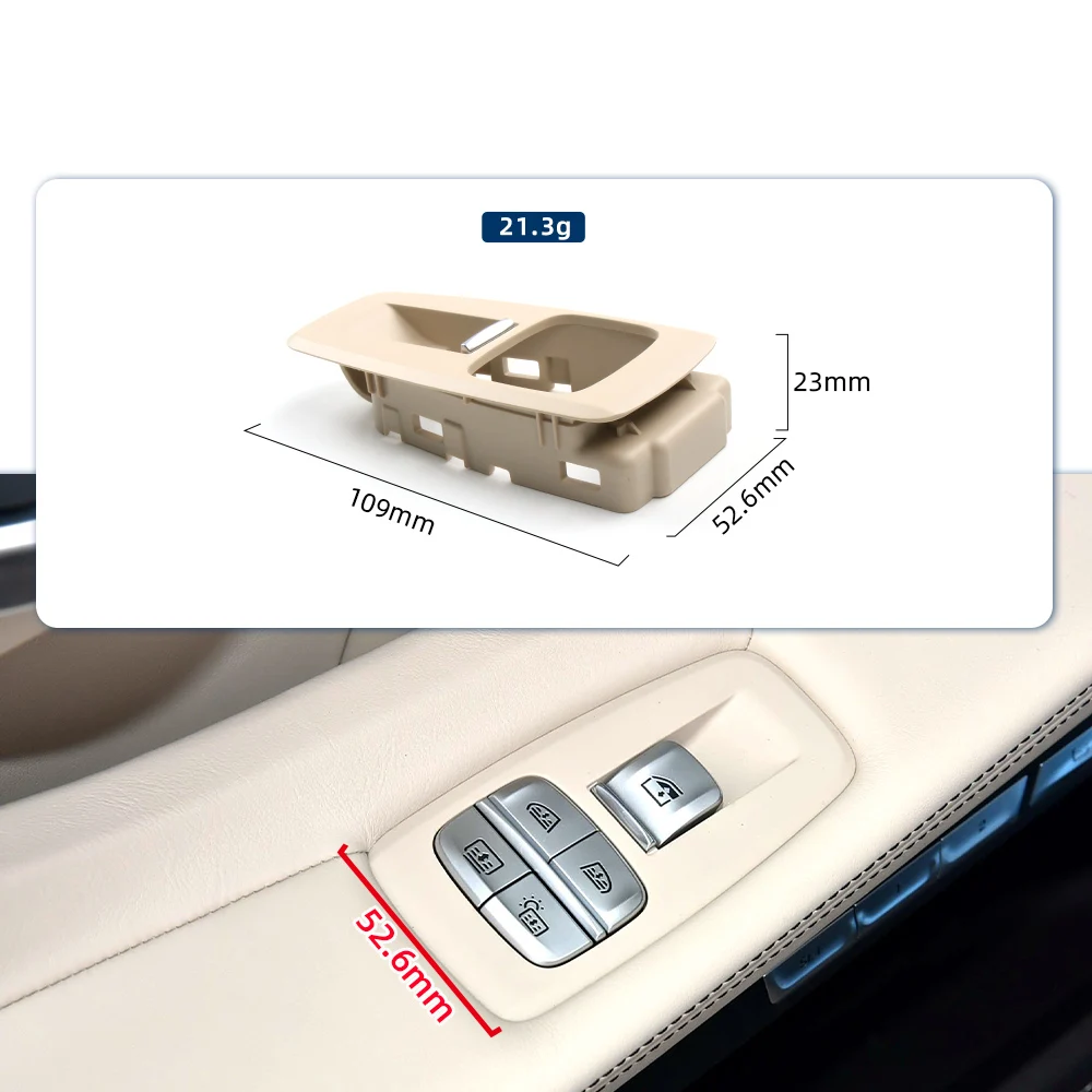 

LHD несколько цветов автомобиля передний левый правый переключатель стеклоподъемника внешняя рамка панель крышка для BMW 7 серии G12 2015-2023