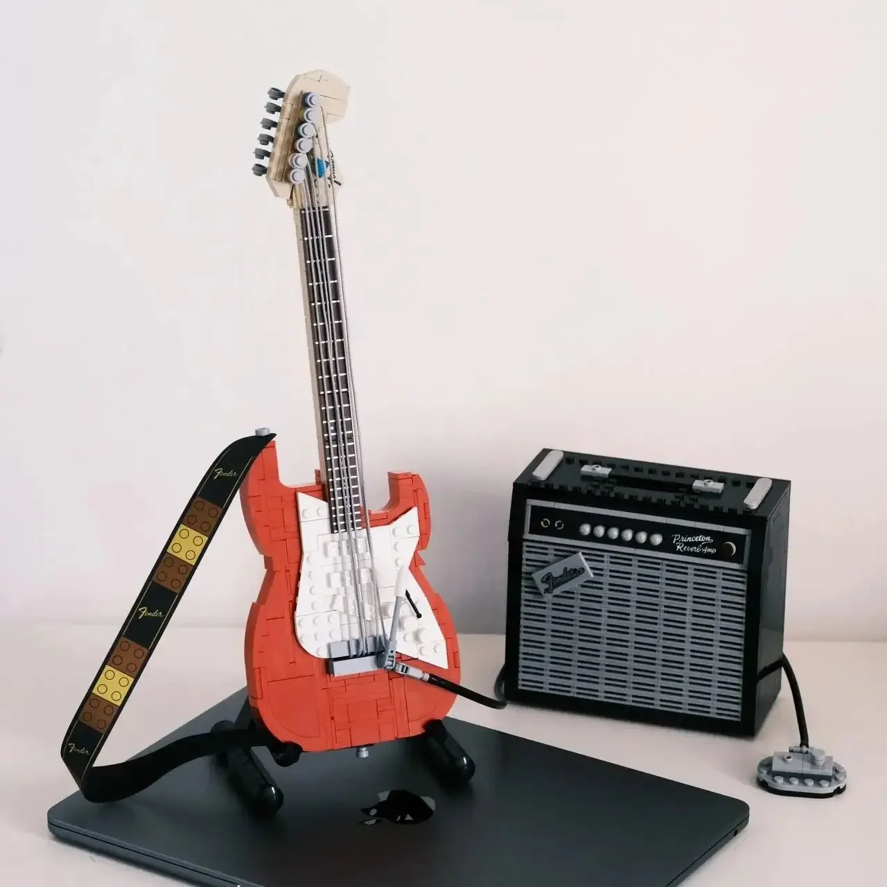 2026 New Arrival 1074PCS Creative IDEAS Guitar Building Blocks Assemble Bricks Toys Gifts For Adults image 3