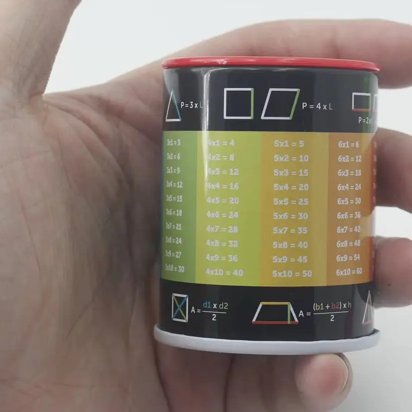 Metal Double Hole Pencil Sharpener,Cylindrical Pencil Sharpener with Mathematical Formulas