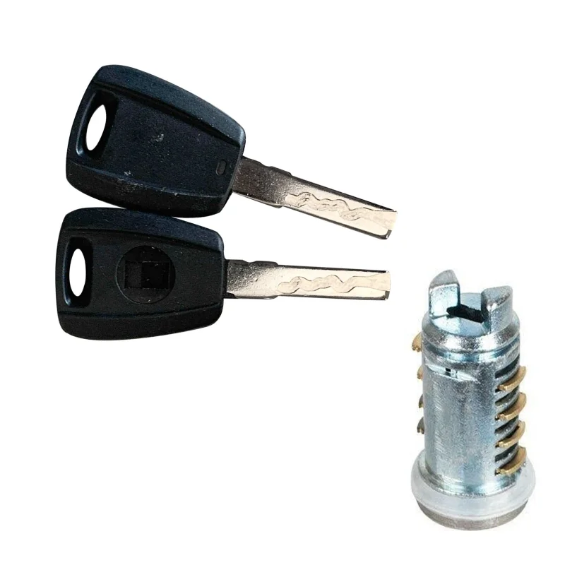 Door Lock Barrel With 2 Keys For Fiat 500 2007-2022 Fiat Punto 188 1999-2010 UK Version