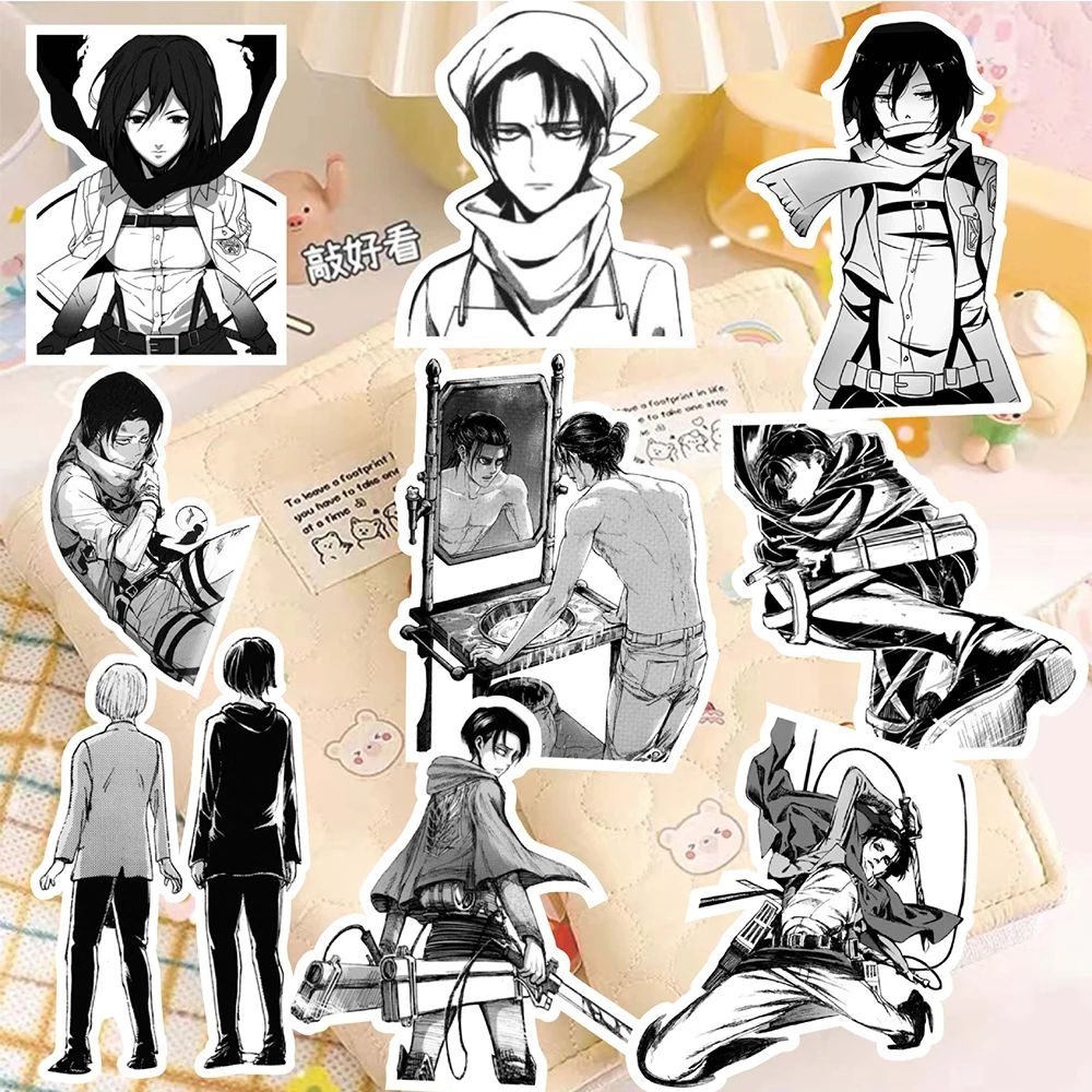 10/30/70pcs Anime Shingeki no Kyojin Stickers Attack On Titan Decals Laptop Car Fridge Phone Cool Waterproof Sticker Kids Toy