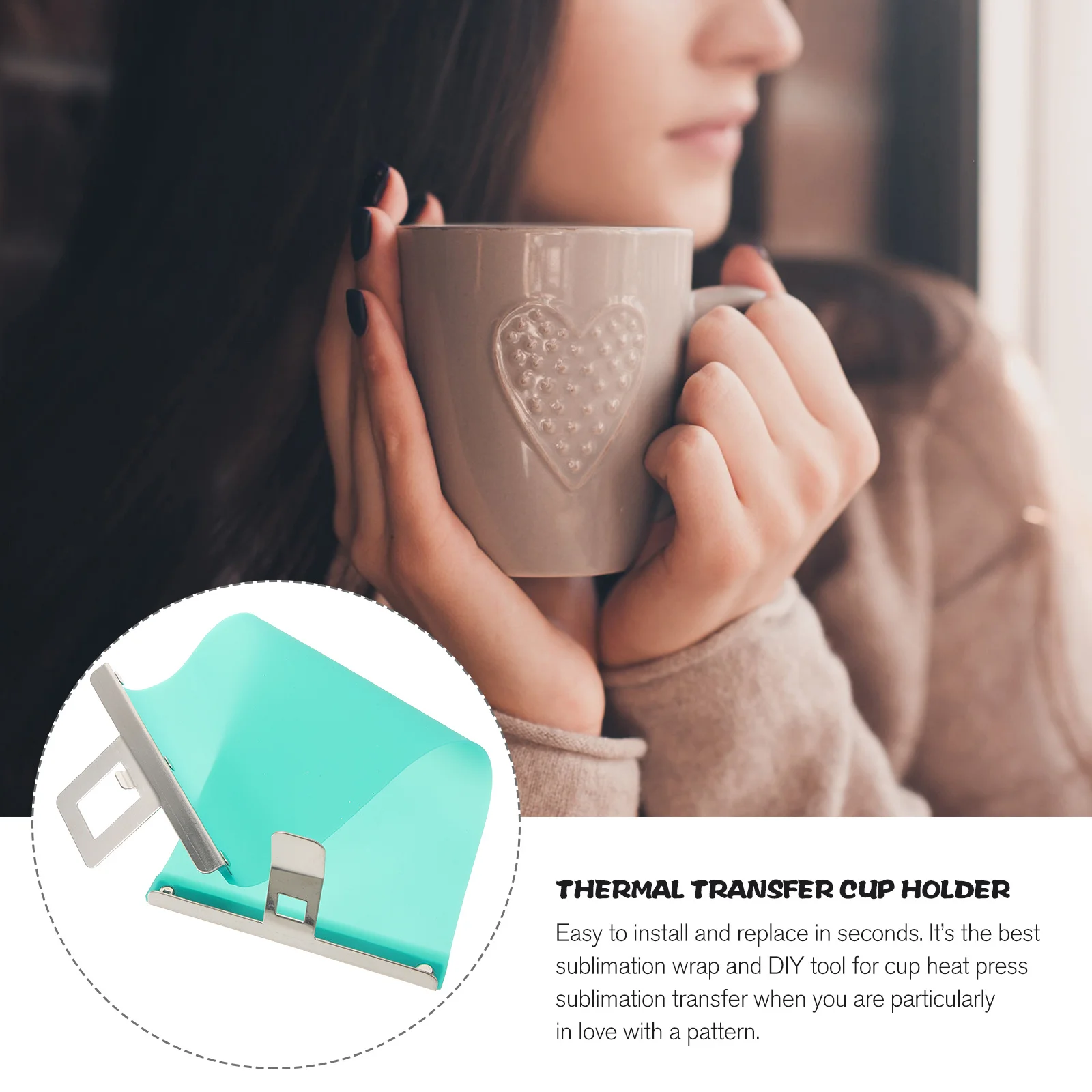 

Silicone Cup Fixture 11Oz Sublimation Mug Wrap Heat Resistant Diy Printing Clamp Reusable Mug Press Tool Art Supplies