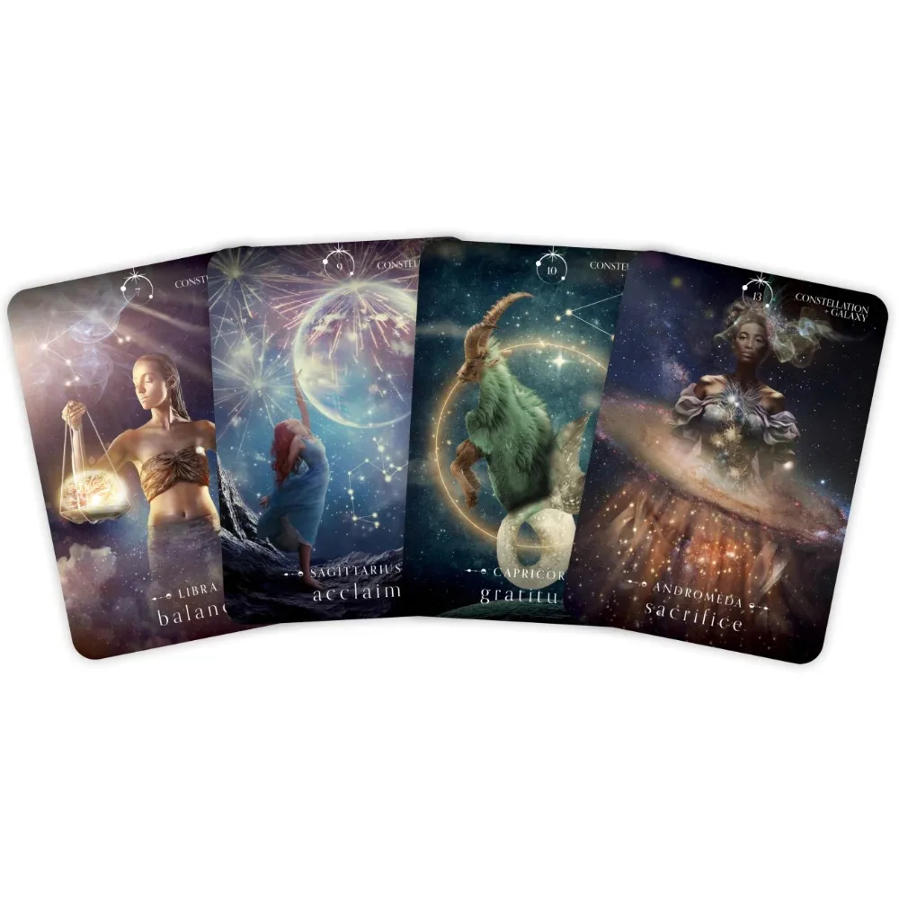 44 Pcs Cards Oracle of The Universe Divine Guidance From The Cosmos 10.4*7.3cm