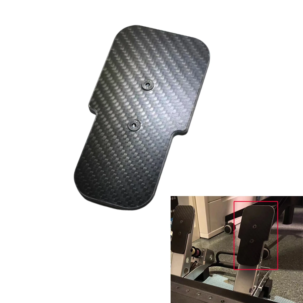 

Carbon Fibre Pedal Plates Tuning Kit Modification Upgrade Replacement for Fanatec CSL Pedals Moza SRP R5 Simracing Game