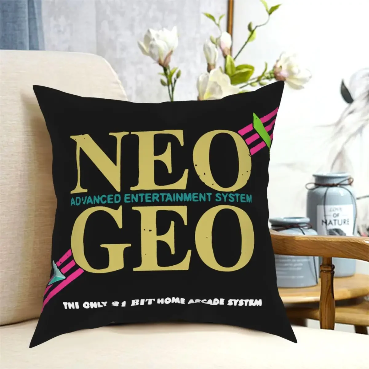 AES Pillowcase Printed Polyester Cushion Cover Decorative Neo Geo Snk Pillow Case Cover Home Zipper 18\'\'