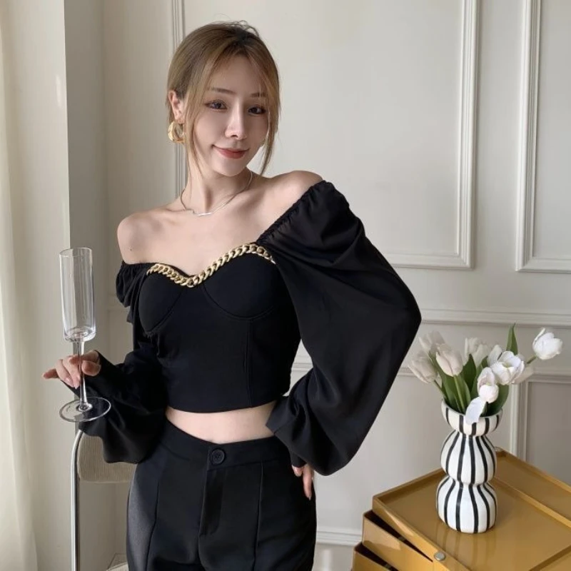 

Spring and Autumn Long Sleeve Shirts & Blouses for Women Elegant Youthful Japanese Harajuku Fashion Modern Cute 2025 Woman Top