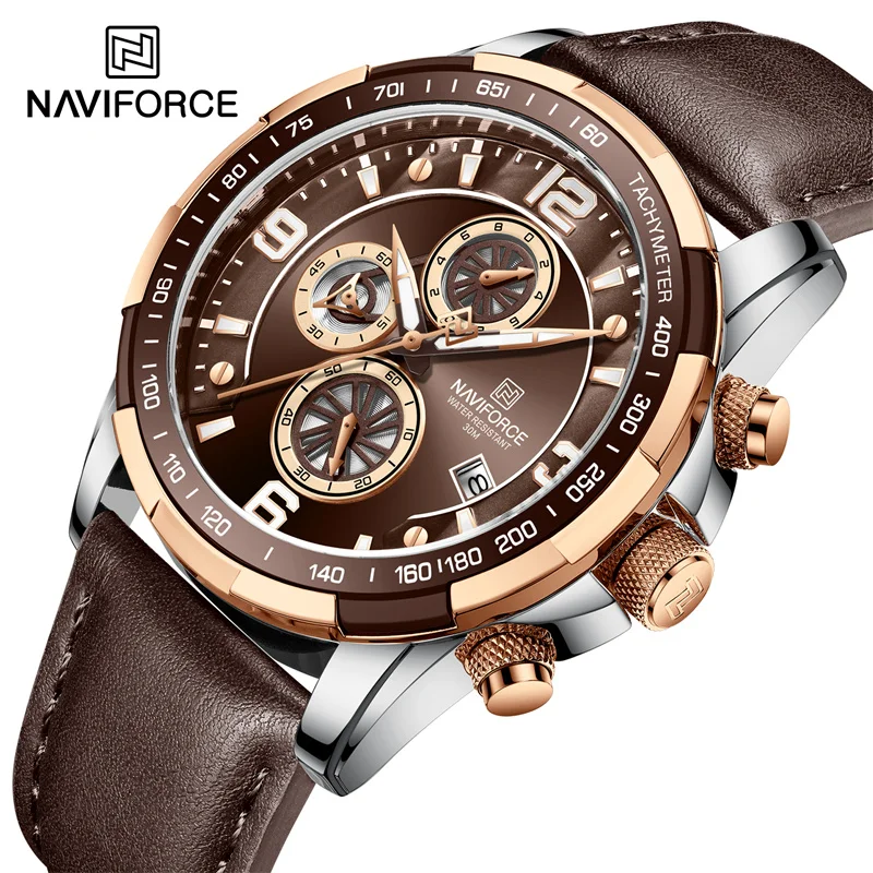 

NAVIFORCE Men’s Watches Top Brand Luxury Men Watch Waterproof Sport Luminous Hands Men Wrist Watch Chronograph Watches for Men