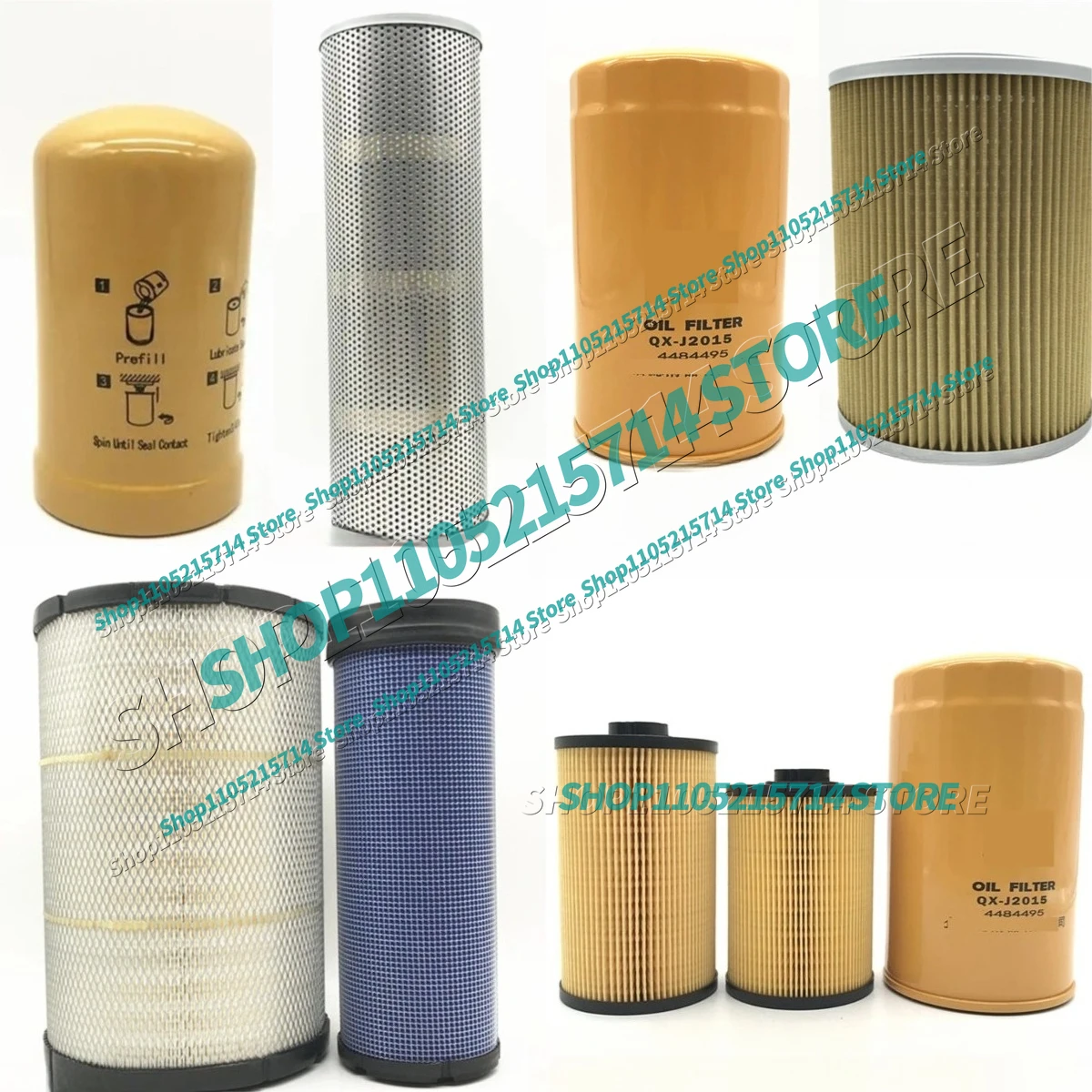 

Комплект фильтров для экскаватора CX210, CX210B, 240B: масляный, водоотделительный, бумажный, воздушный фильтры