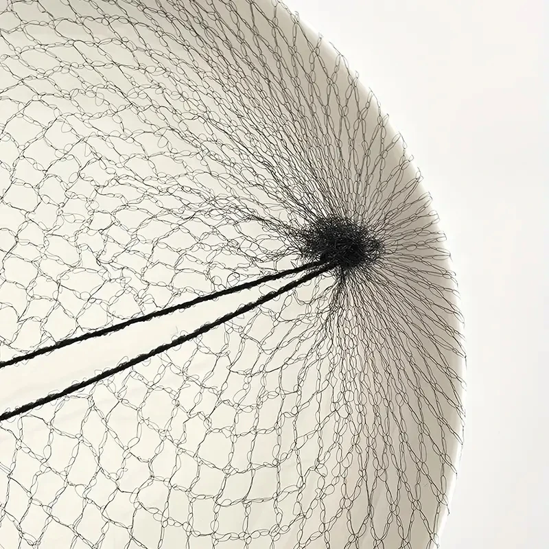 10/60 Buah Jaring Rambut Nilon Tahan Lama untuk Alat Gaya Rambut Sanggul Hitam Krem Coklat 5Mm Jaring Rambut untuk Wig Jaring Penata Rambut Jaring Rambut