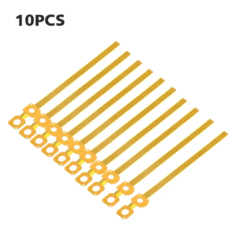 10Pcs COMM2000 Car Flex/Ribbon Cable Turn Signal Switch Steering Column Gold For Peugeot 206 207/Citroen COM2000