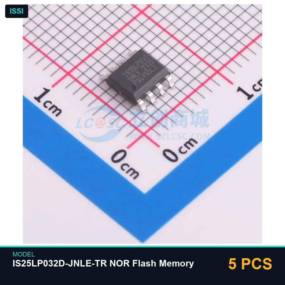 5 PCS ISSI IS25LP032D-JNLE-TR NOR Flash Memory
