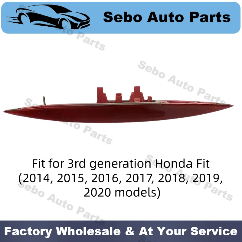 High Mount Brake Light Stop Lamp  For 3rd Generation Honda Fit (2014, 2015, 2016, 2017, 2018, 2019, 2020 Models),Sebo Auto Parts