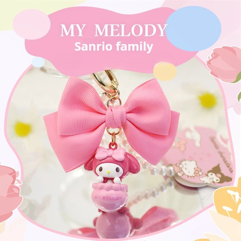 MINISO Sanrio Family fragrance Cinnamoroll NO.2 series MELODY Pendant bag keychain Car key chain KUROMI  Keychain