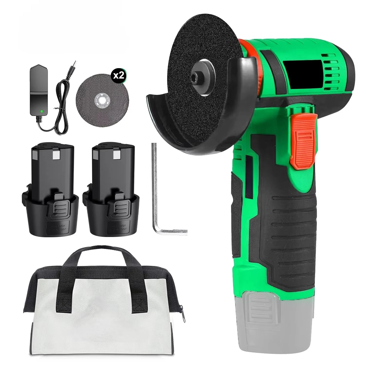 مطحنة زاوية صغيرة لاسلكية 12 فولت مع محرك مصقول أدوات كهربائية ذاتية الصنع لطحن المستودع الأمريكي المحلي