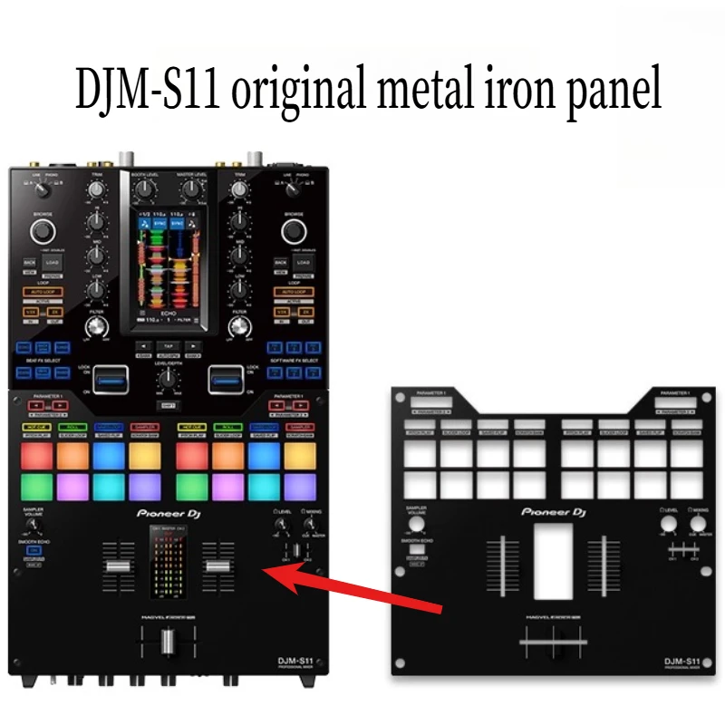 Pioneer DJ Pioneer DJM-S11 Mixer Original Original Panel Black TOP PANEL Iron Plate