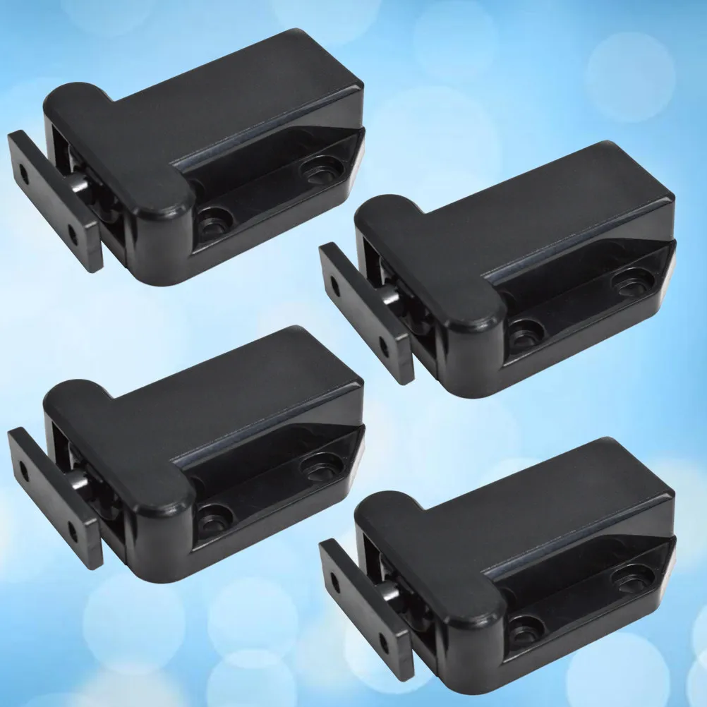 4Pcs Self-Locking Door Catch Press to Open Wardrobe Cabinet Drawer Cupboard Stopper for Furniture Self-Locking Door Catch