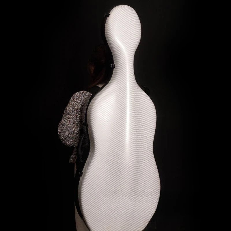 Cello case retro waterproof shoulder back portable black and white double-sided fashion cello case
