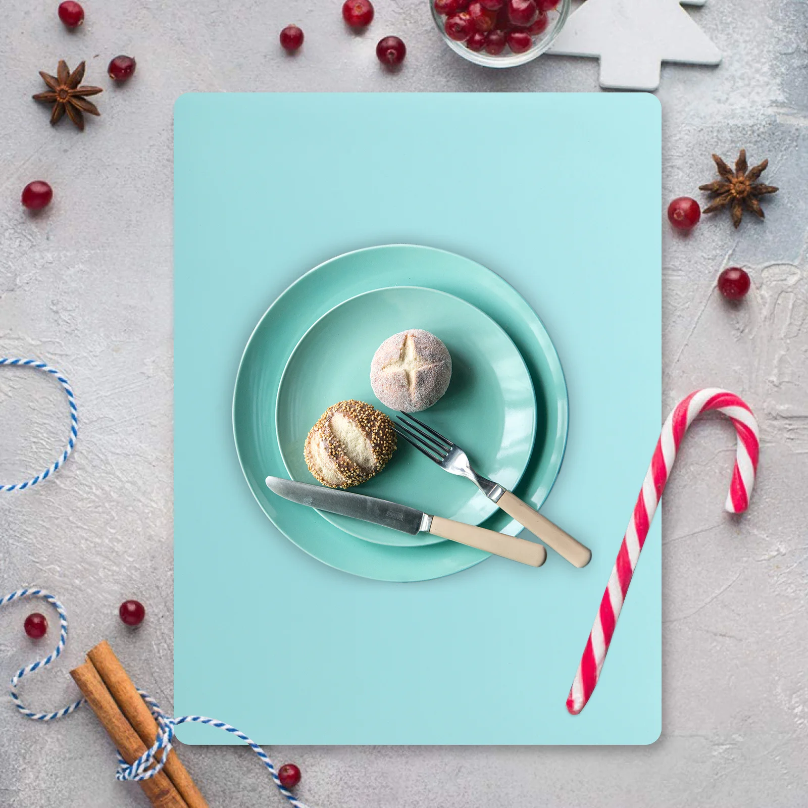 

Silicone Table Mat Heat Resistant Non-Skid Washable Foldable Oil Proof Home Placemats Kitchen Dining Table Mats Place Mat