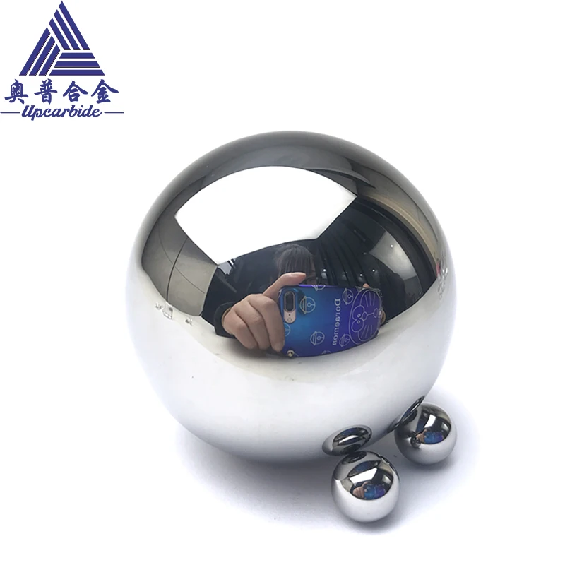Polished YG6 Diameter 80mm Bearing Bead Ball 6% CO Solid Cemented Sintered Carbide Ball