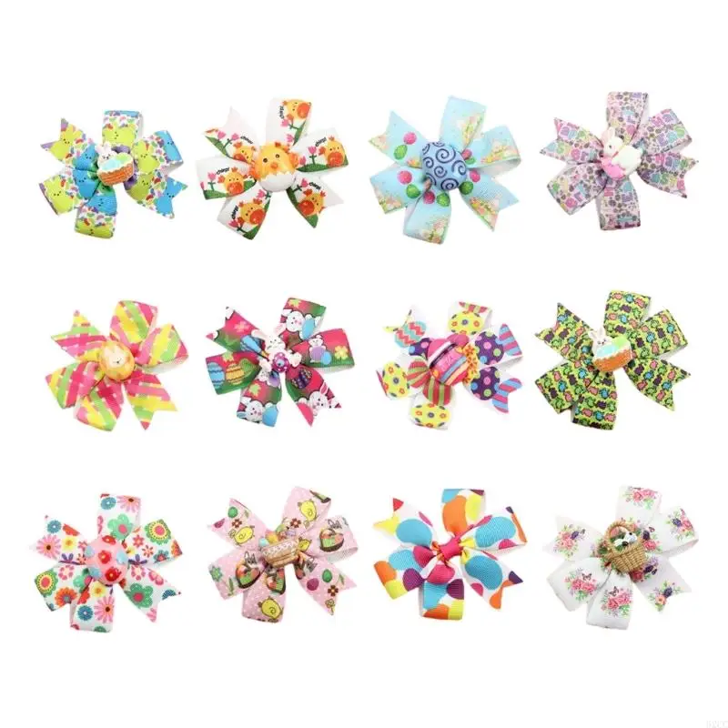 62CC Cartoon Easter Rabbit And Egg Hair Clip Fashion Hair Accesries For Party Fun