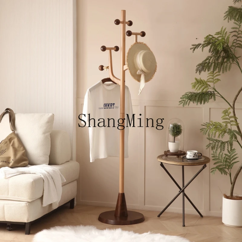 FG Premium Creative Solid Wood Floor Coating Rack Home Living Room Bedroom Office Multifunctional Hanger