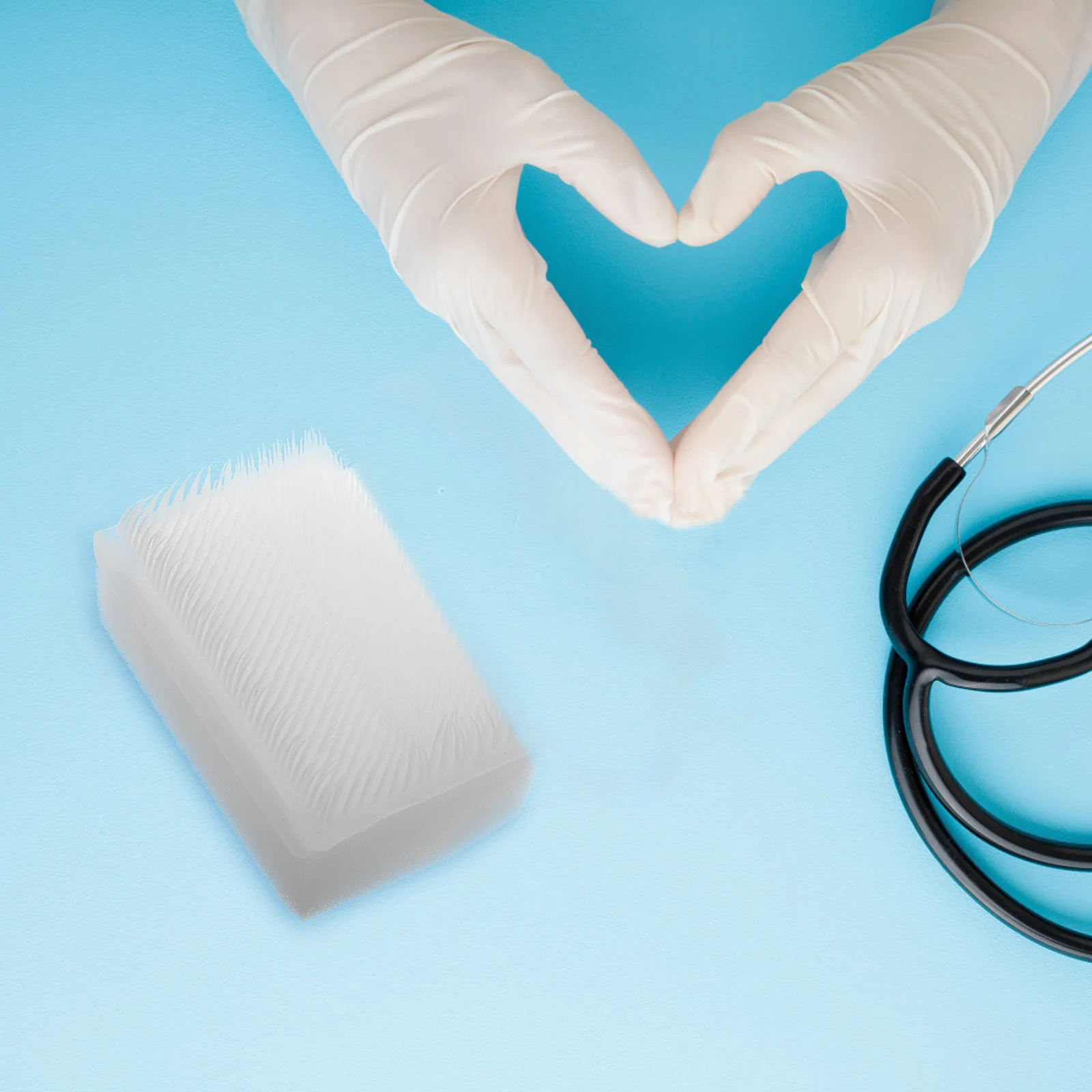 

2Pcs Double Sided Nail Brush Soft Sponge Head Hand Scrub Brush Cleaning Nails Fingernail Dust Removal Tool Scrub for Nails