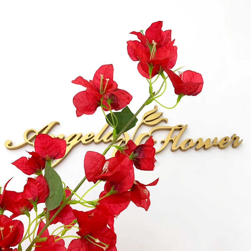 1PC Artificial Bougainvillea Flower Branch Wedding Arrangement Floral Accessories Room Decoration Material A5858