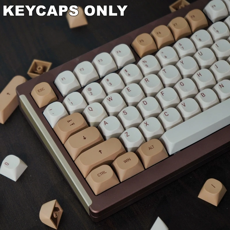 119Key Tiramisu Keycaps MAProfile PBT DyeSublimation Process Keycap for Mechanical Keyboards Switches Easy to Install Dropship