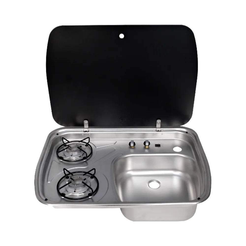 

RV YACHT MARINE CARAVAN CAMPER VAN BOAT RESTAURANT SINK COMBINATION COOK TOP COOKER COOKING TOP GAS COOKER GR-588