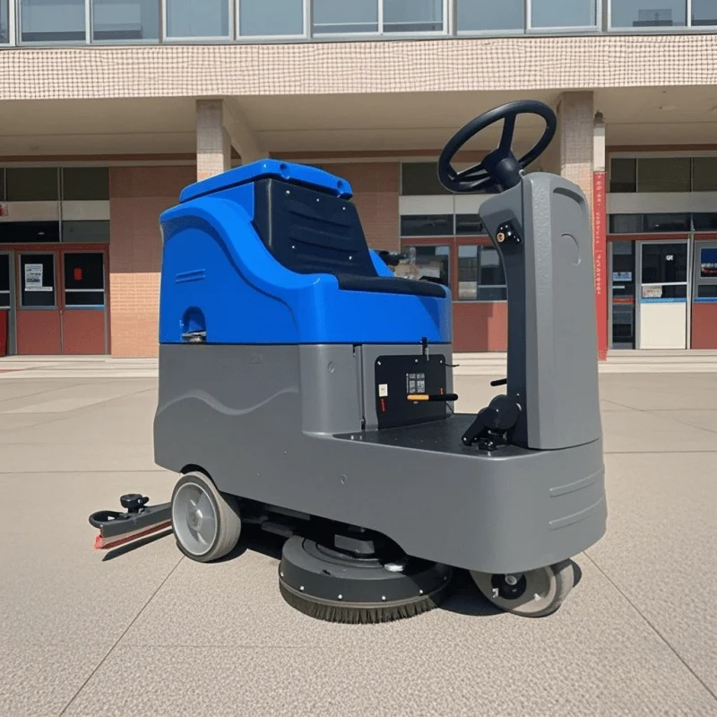 Электрическая машина для мытья полов коммерческого класса, 24 В, промышленная скрубберная стиральная машина и сушилка, универсальная система для полировки