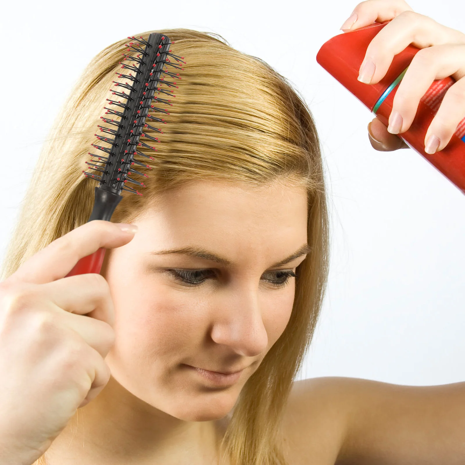 

6 Pcs Roller Comb Hair Brush Curlers Salon Hairdressing Combs Anti-static Portable
