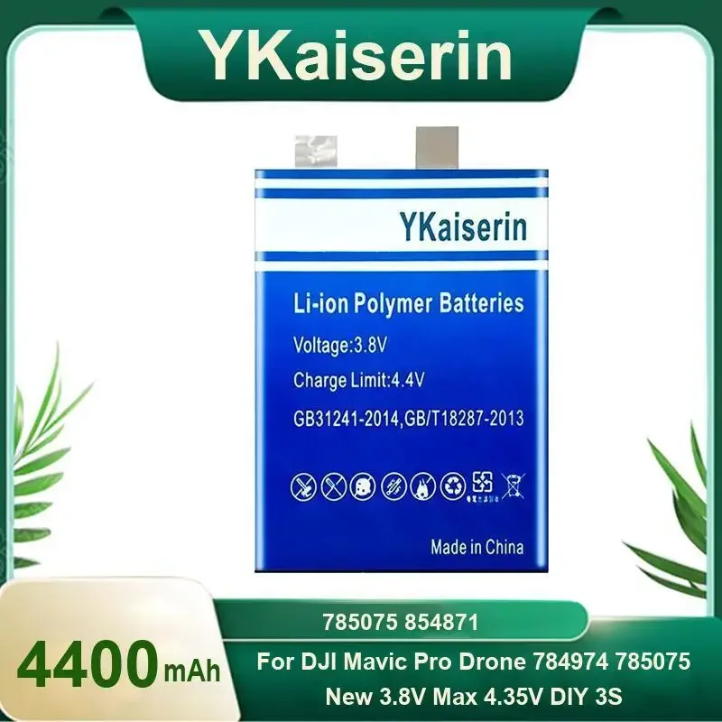 4400mAh High Quality For Dji Mavic Pro Drone 784974 785075 New 3.8V Max 4.35V Diy 3S 11.4 V Flight 854871 Drone Battery