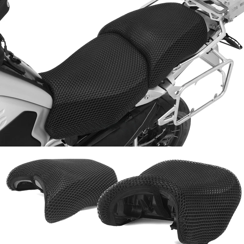 Motorcycle Anti-Slip 3D Mesh Fabric Seat Cover Waterproof Cushion For BMW R1200GS R 1200 GS ADV Adventure R1250GS R1250 GS