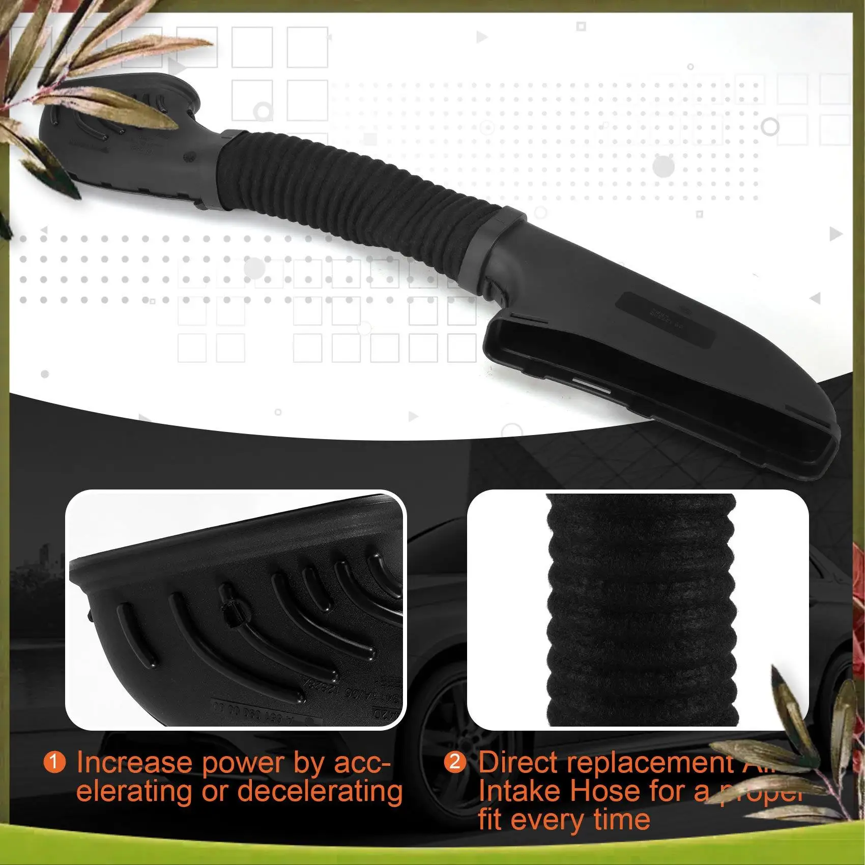 

AB98-Air Intake Hose A6510900000 For Mercedes-Benz A Grade 220 CLA Grade 220 B Grade160